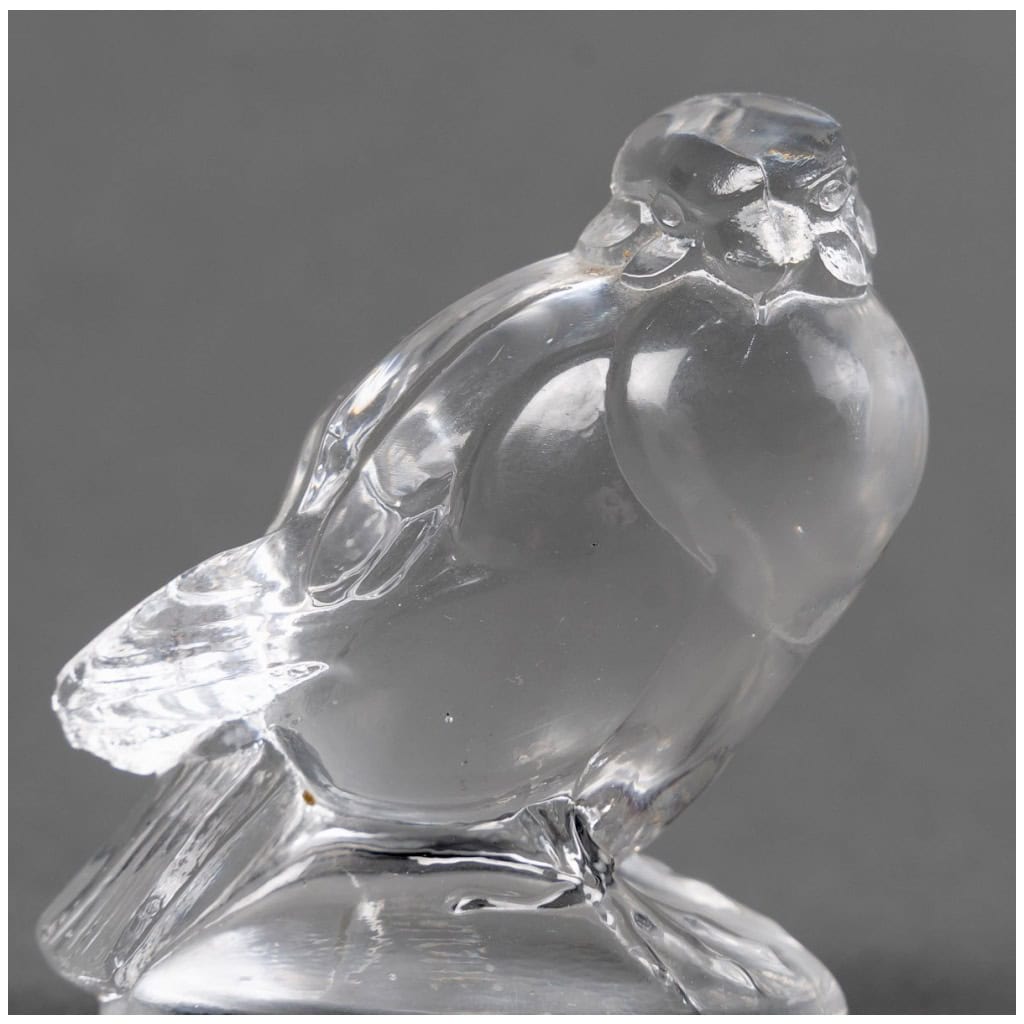 1925 René Lalique – Cachet Moineau Verre Blanc 5