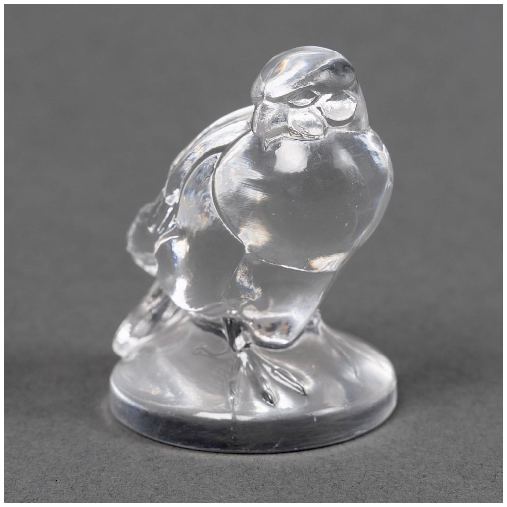 1925 René Lalique – Cachet Moineau Verre Blanc 4