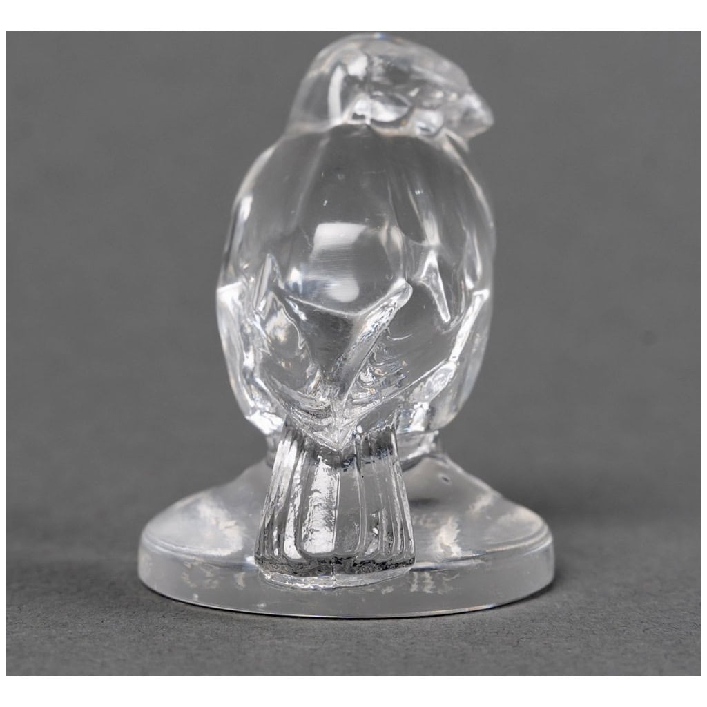 1925 René Lalique – Cachet Moineau Verre Blanc 7