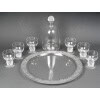 1931 René Lalique – Service Thomery Verre Blanc – 6 Verres, 1 Carafe, 1 Plateau 15