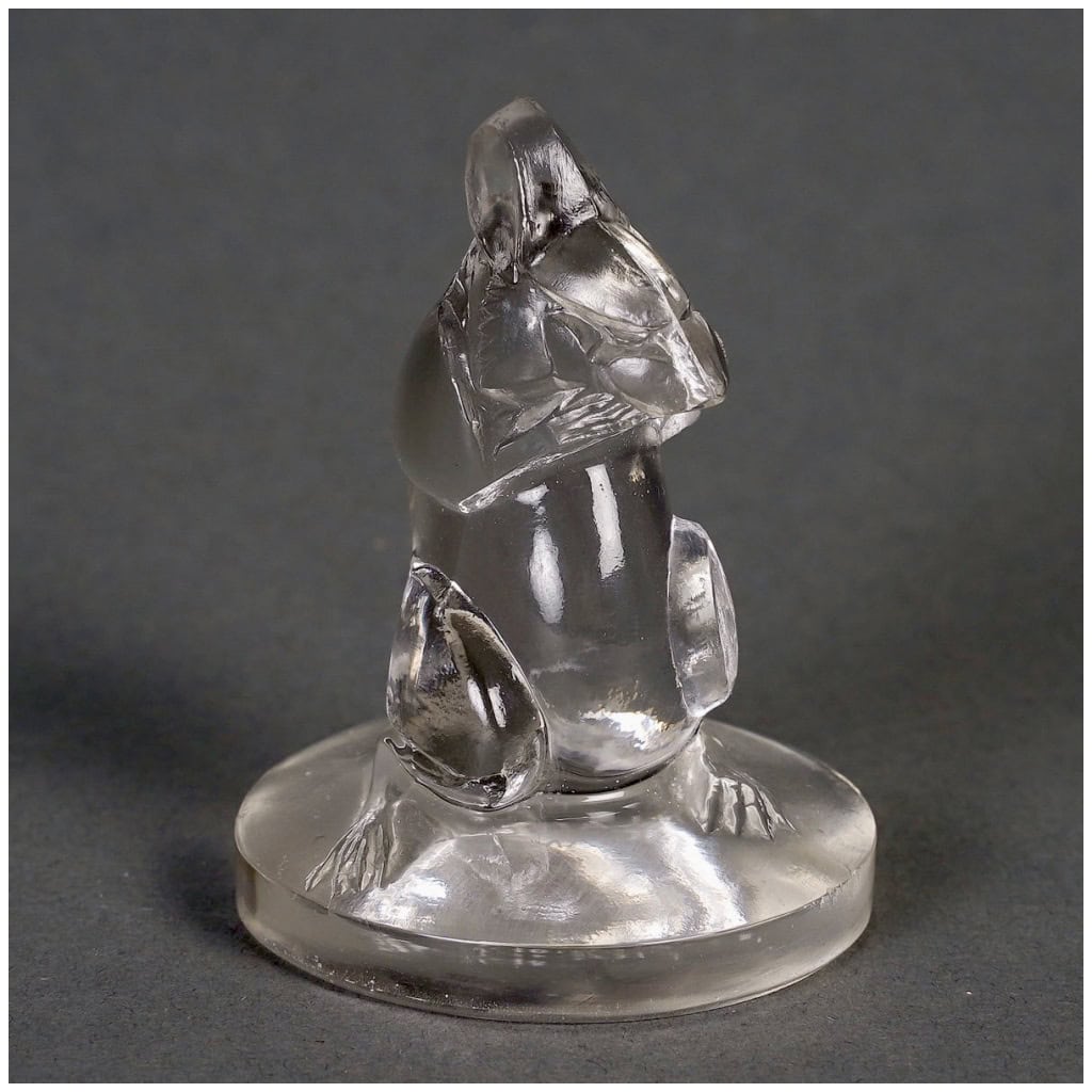 1925 René Lalique – Cachet Souris Verre Blanc 3