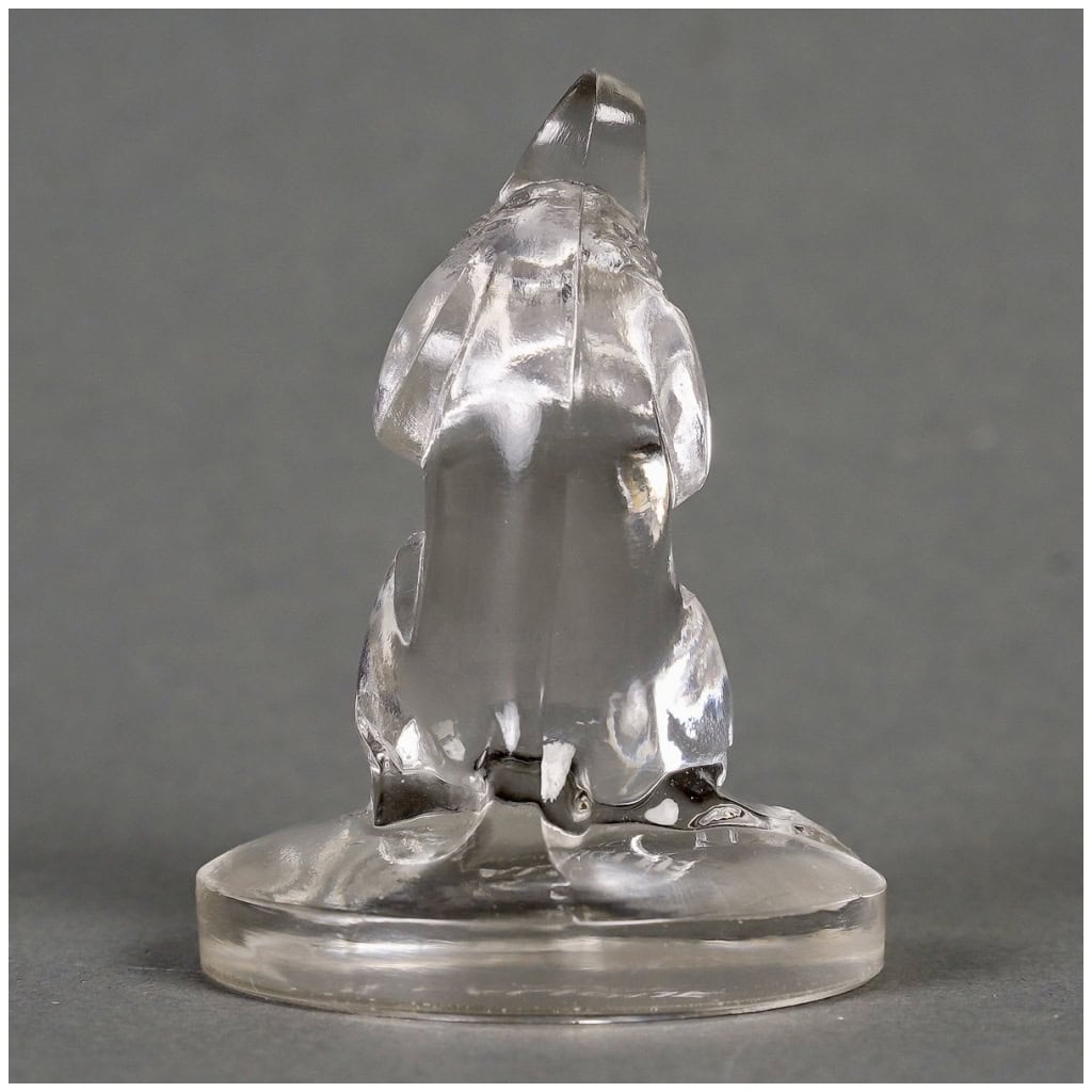 1925 René Lalique – Cachet Souris Verre Blanc 6