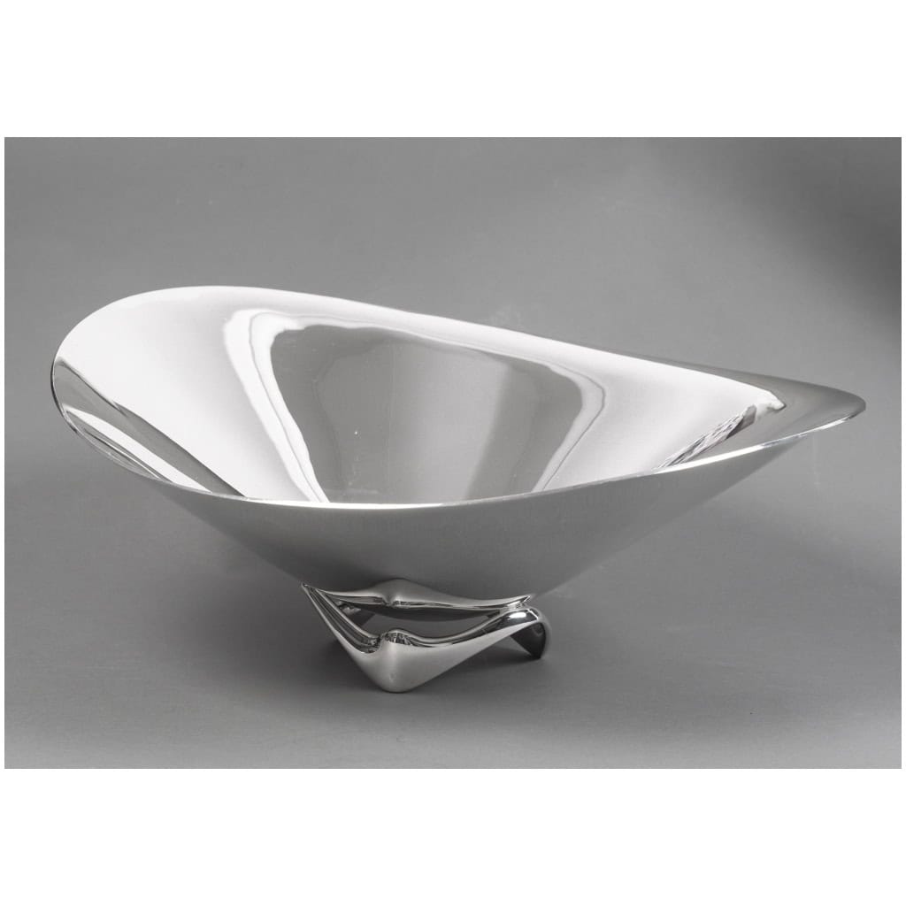 ORFEVRE G. Jensen – Designer H. Koppel – Centre de table en argent massif 10