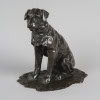 Sculpture – Chien Assis , Jacques Nam (1881-1974) – Bronze 14