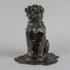 Sculpture – Chien Assis , Jacques Nam (1881-1974) – Bronze 13