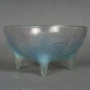 1924 René Lalique – Coupe Lys Verre Opalescent Patiné Bleu 11