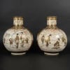 Rare paire de grands vases japonais en Sastsuma 15