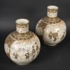 Rare paire de grands vases japonais en Sastsuma 16