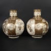 Rare paire de grands vases japonais en Sastsuma 19