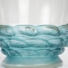 1930 René Lalique – Vase Monaco Verre Blanc Patiné Bleu 9