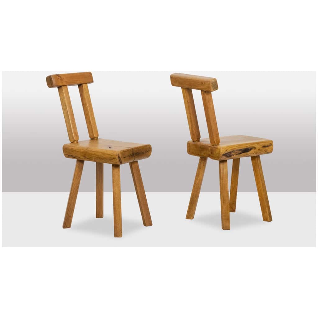 Mobichalet. Ensemble de 10 chaises. Années 1960. LS53302207J 4