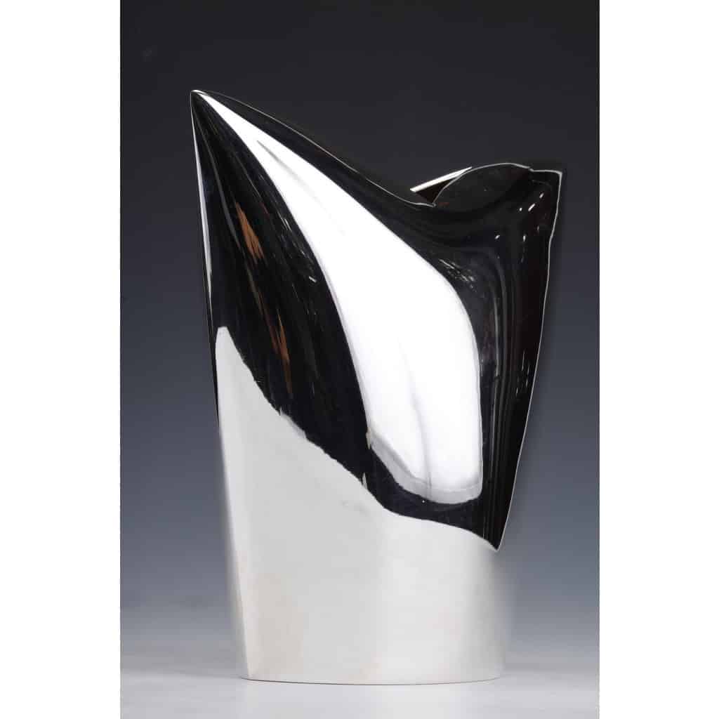 GABRIEL DE VECCHI – VASE EN ARGENT MASSIF DESIGN ITALIEN XXÈ 10