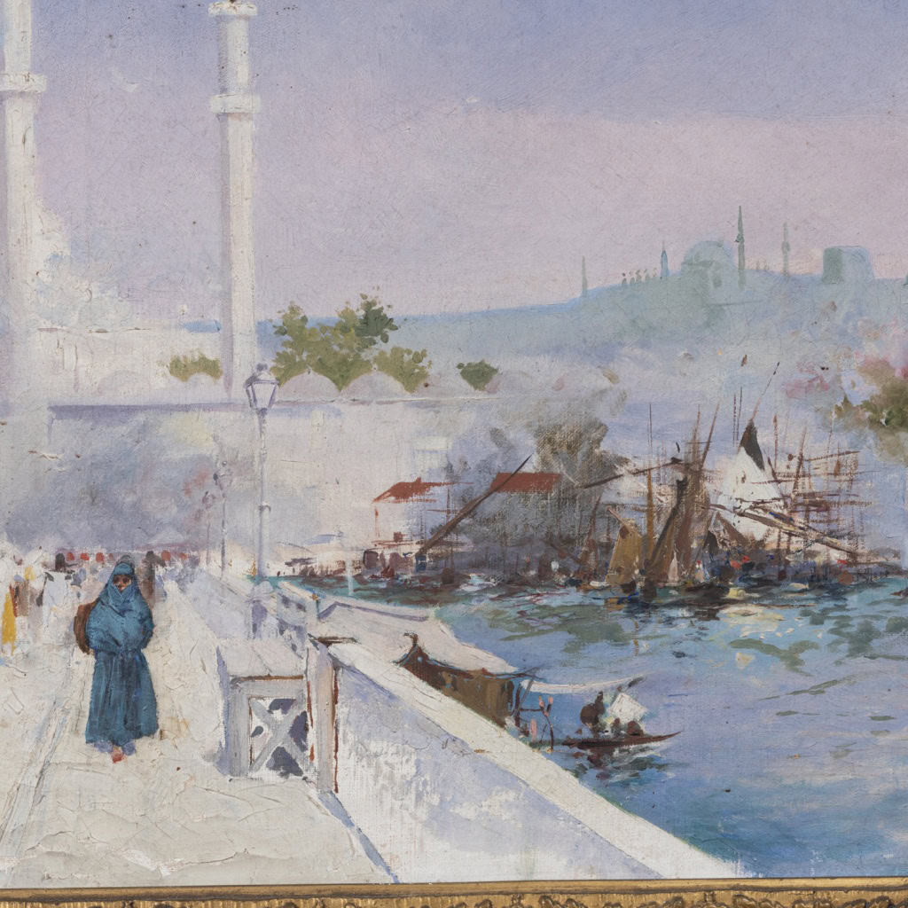 Manuel Orazi (1860-1934), Paire de paysages d’Istambul, XXe 12