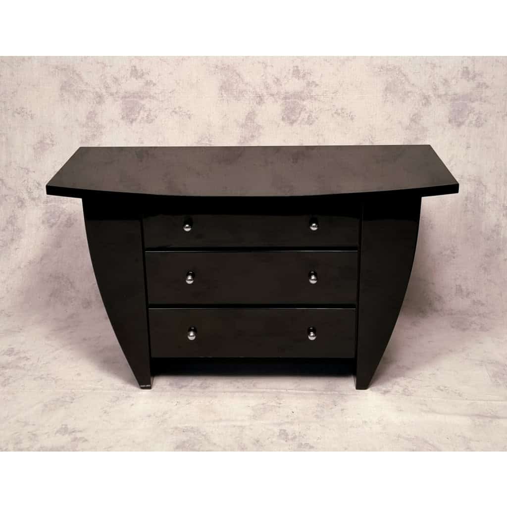 Commode David Lange – Bois Laqué – Ca 1970 6