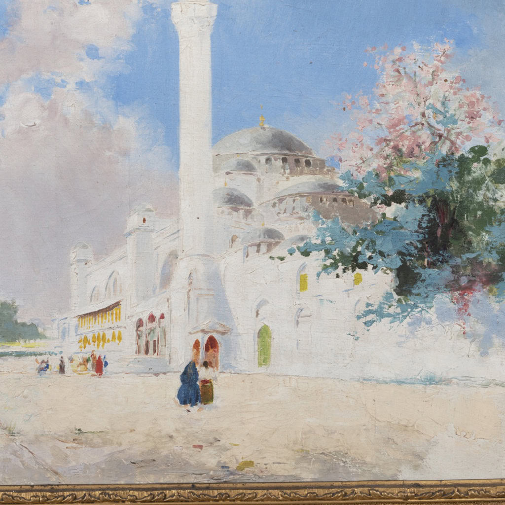 Manuel Orazi (1860-1934), Paire de paysages d’Istambul, XXe 5