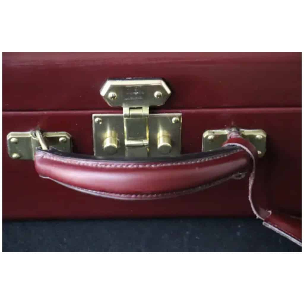 Valise Hermès en cuir rouge 53 cm, Malle Hermès, Bagages Hermès 8