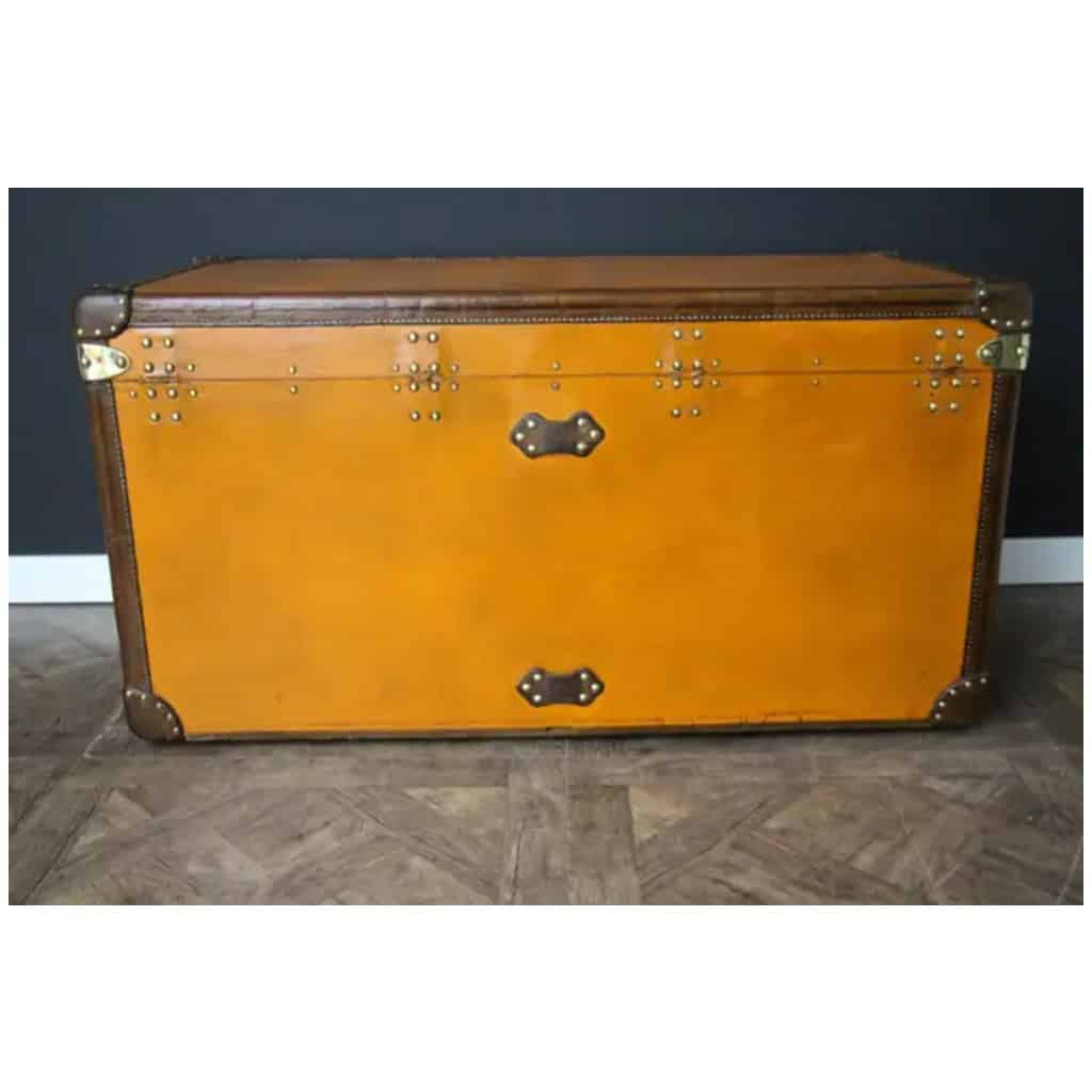 Malle Louis Vuitton 110 cm orange, malle courrier Vuitton orange 11