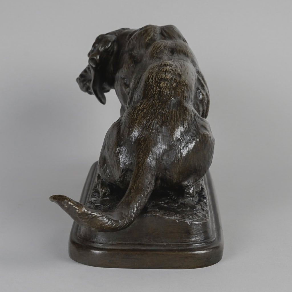 Sculpture Bronze – Basset Assis , Antoine – Louis Barye (1795-1875) 9