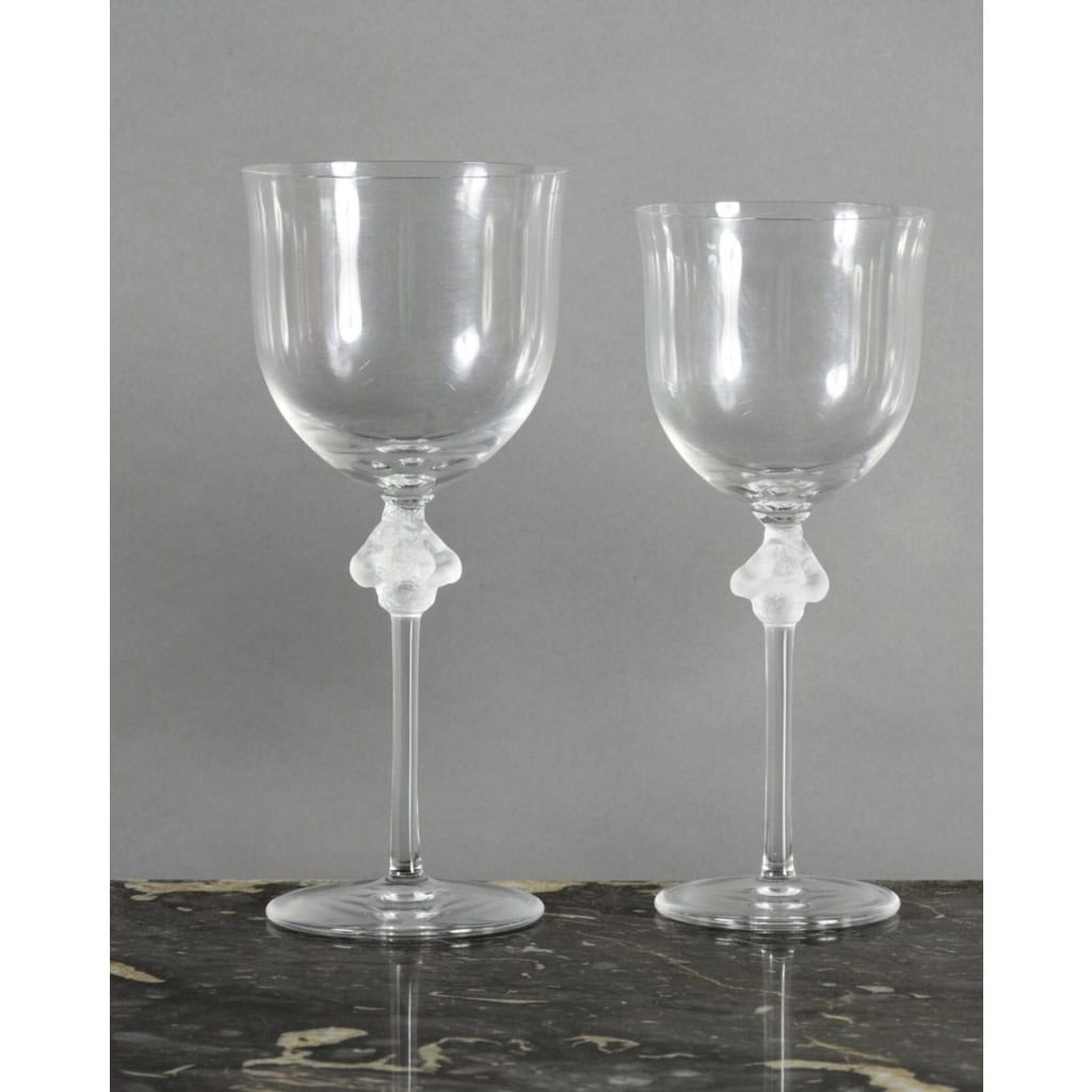 LALIQUE France Cristal ,Service “ROXANNE” 18 pièces 1968 7