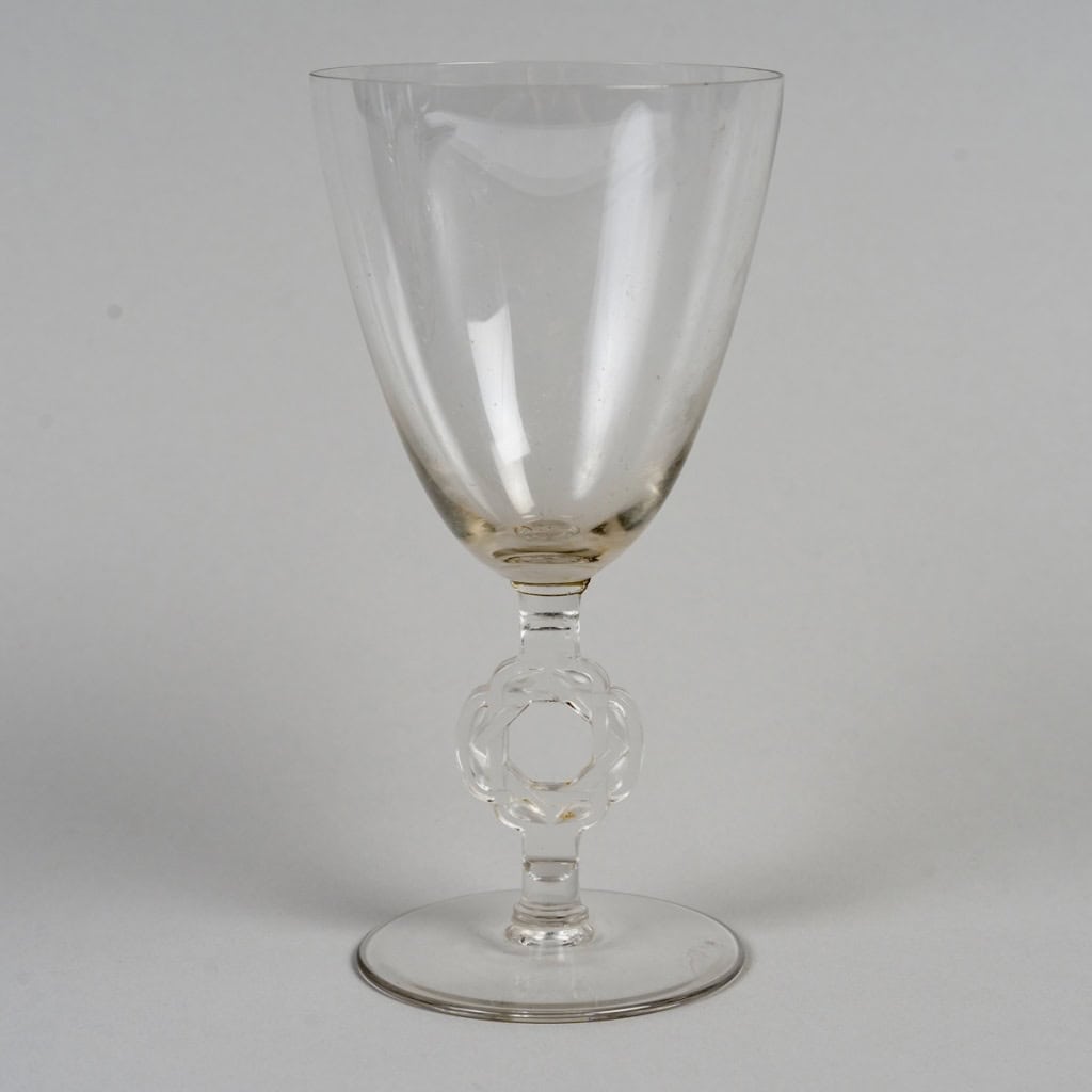 1926 René Lalique – Service Ribeauvillé Etoile De David Verre Blanc – 60 Pièces 10