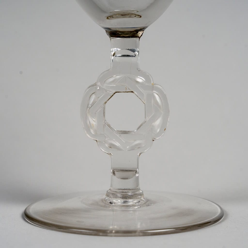 1926 René Lalique – Service Ribeauvillé Etoile De David Verre Blanc – 60 Pièces 5