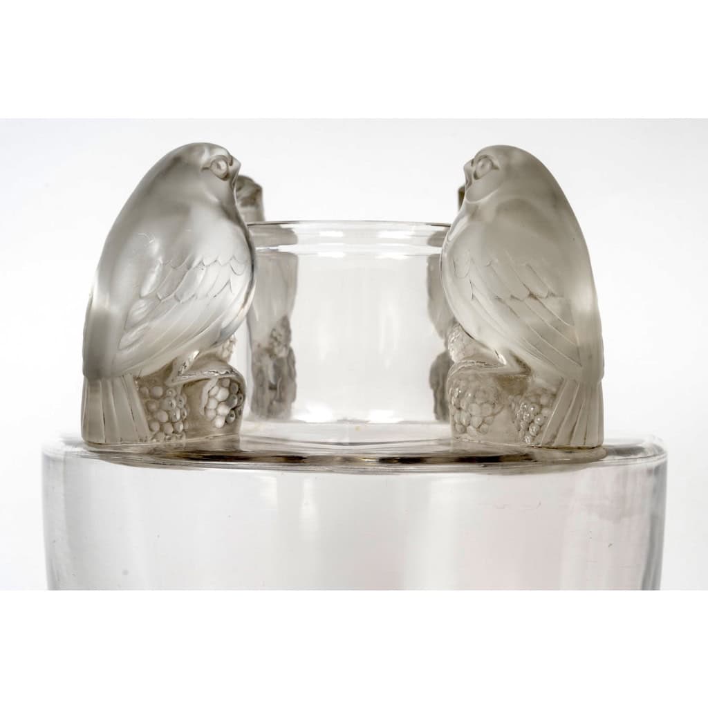 1927 René Lalique – Vase Bellecour Verre Blanc 6