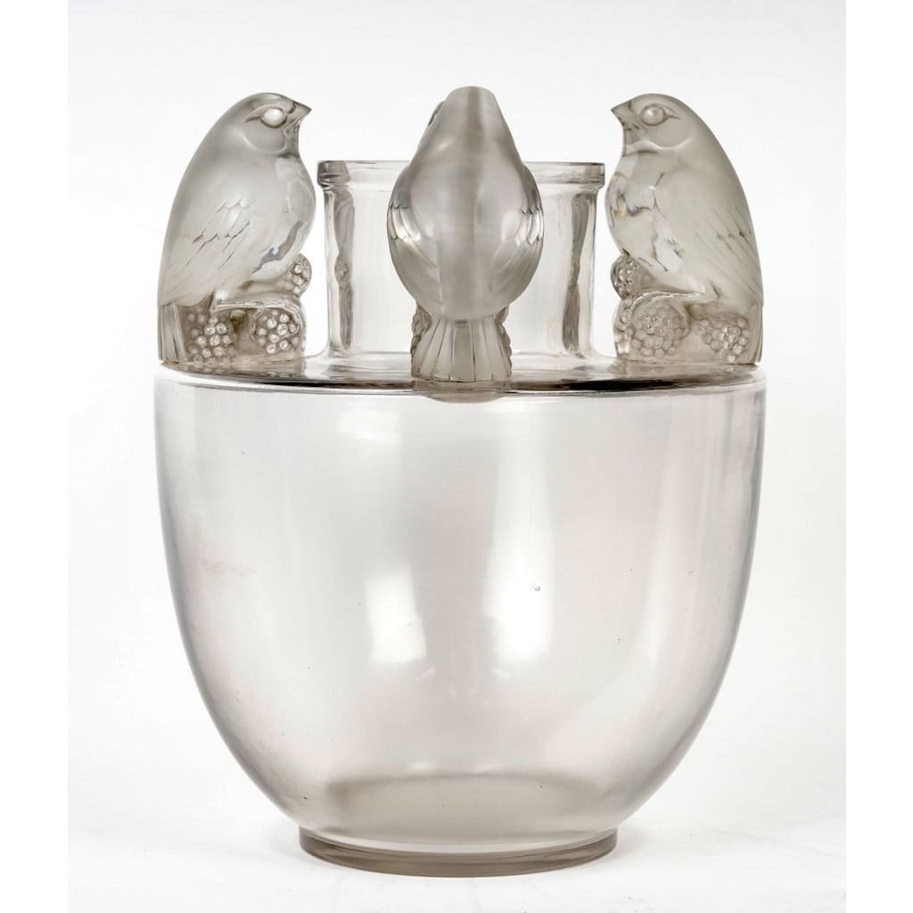 1927 René Lalique – Vase Bellecour Verre Blanc 3