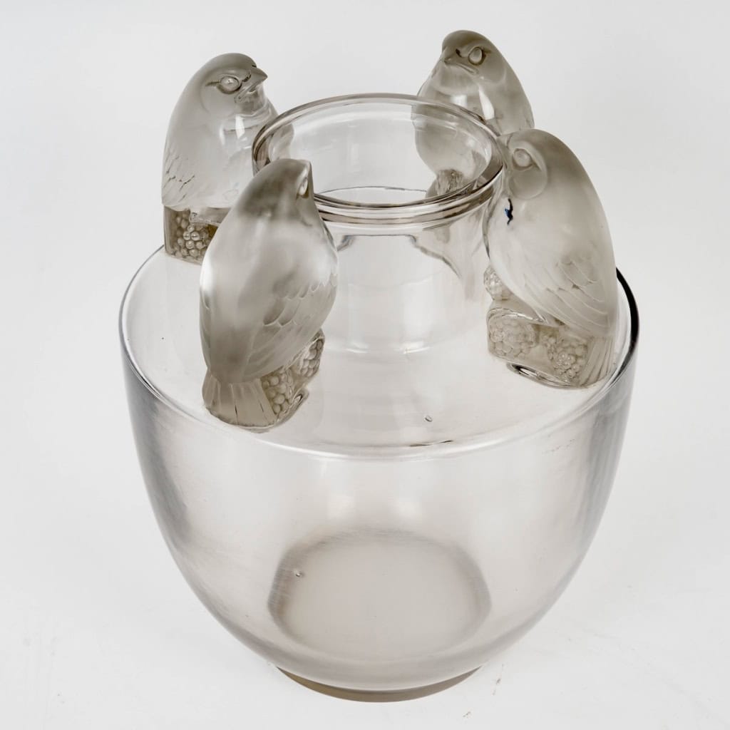 1927 René Lalique – Vase Bellecour Verre Blanc 5