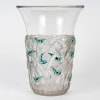 1930 René Lalique – Vase Bornéo Verre Blanc Emaillé Vert 8