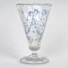 Emile Gallé – Vase Cornet Verre Emaillé Bleu Et Blanc Libellules Et Fleurs 13