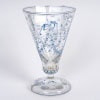 Emile Gallé – Vase Cornet Verre Emaillé Bleu Et Blanc Libellules Et Fleurs 14