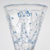 Emile Gallé – Vase Cornet Verre Emaillé Bleu Et Blanc Libellules Et Fleurs 18