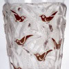 1930 René Lalique – Vase Bornéo Verre Blanc Emaillé Brun 11