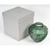 Lalique France – Vase Courlis Cristal Vert – Neuf En Coffret 19