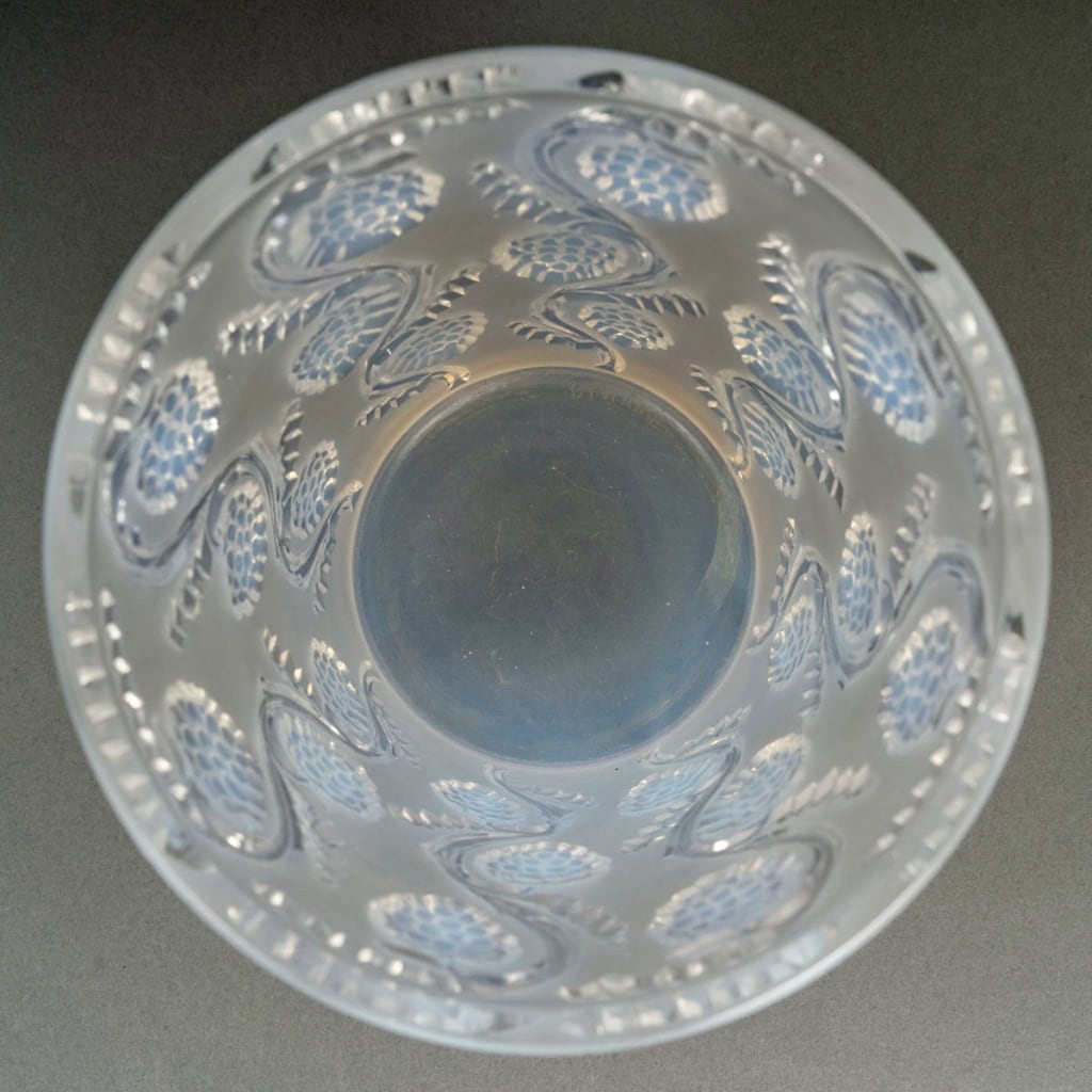 1938 René Lalique – Vase Muscat Verre Opalescent 6