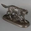 Sculpture – Chien Épagneul Français Fabio N°2 , Pierre – Jules Mêne (1810-1879) – Bronze 12