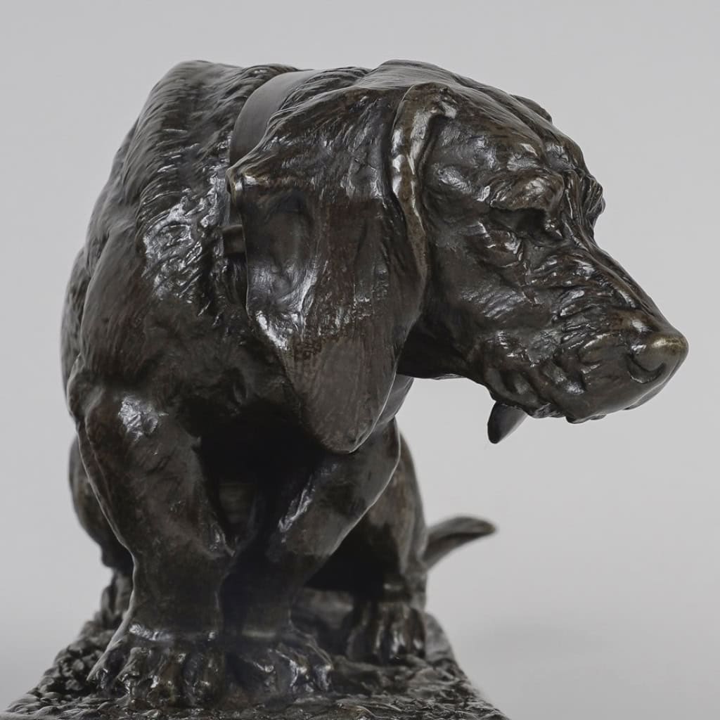 Sculpture Bronze – Basset Assis , Antoine – Louis Barye (1795-1875) 11