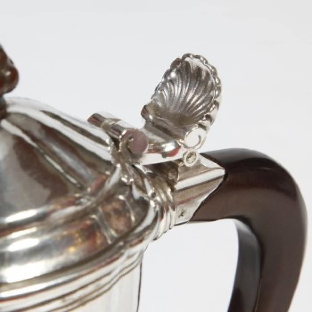 ORFÈVRE GEORGES LECOMTE – SERVICE THÉ-CAFÉ EN ARGENT MASSIF ART DÉCO 1925 13