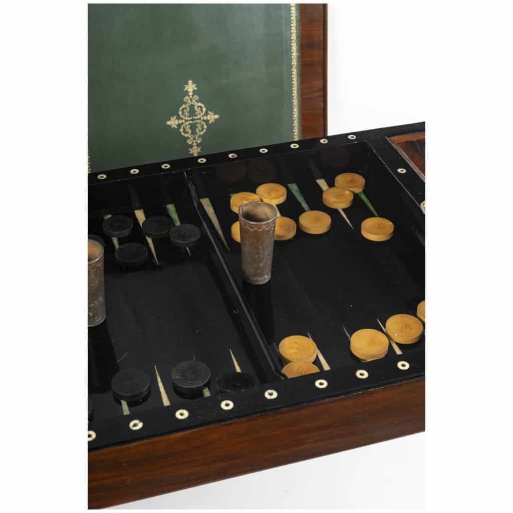 Table à jeux tric – trac de style Louis XVI. 8