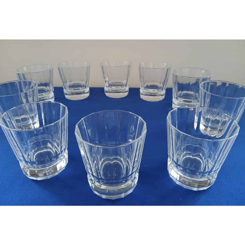 10 VERRES À WHISKY EN CRISTAL D’ARQUES. MODÈLE MACASSAR 3