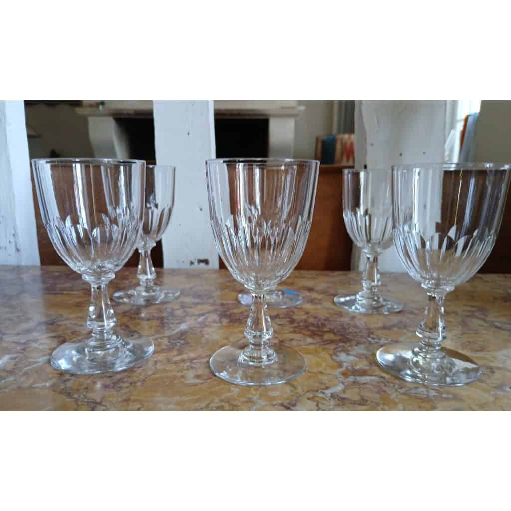 6 VERRES À VIN EN CRISTAL BACCARAT 19ÈME 3