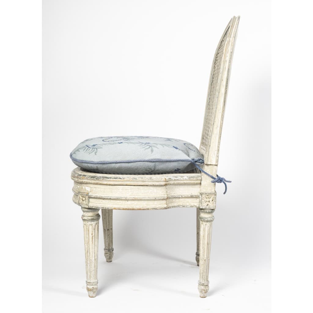 Chaise Louis XVI, Estampillée De JEANSELME 4