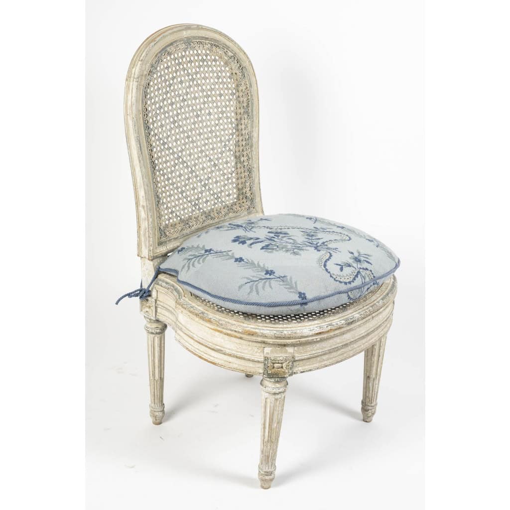 Chaise Louis XVI, Estampillée De JEANSELME 3