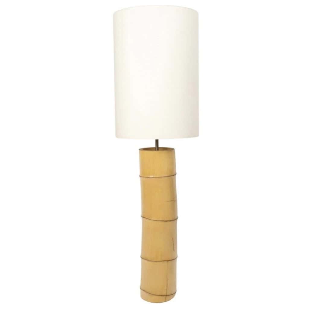 1970 Large Bamboo Lamp Maison Roche 3