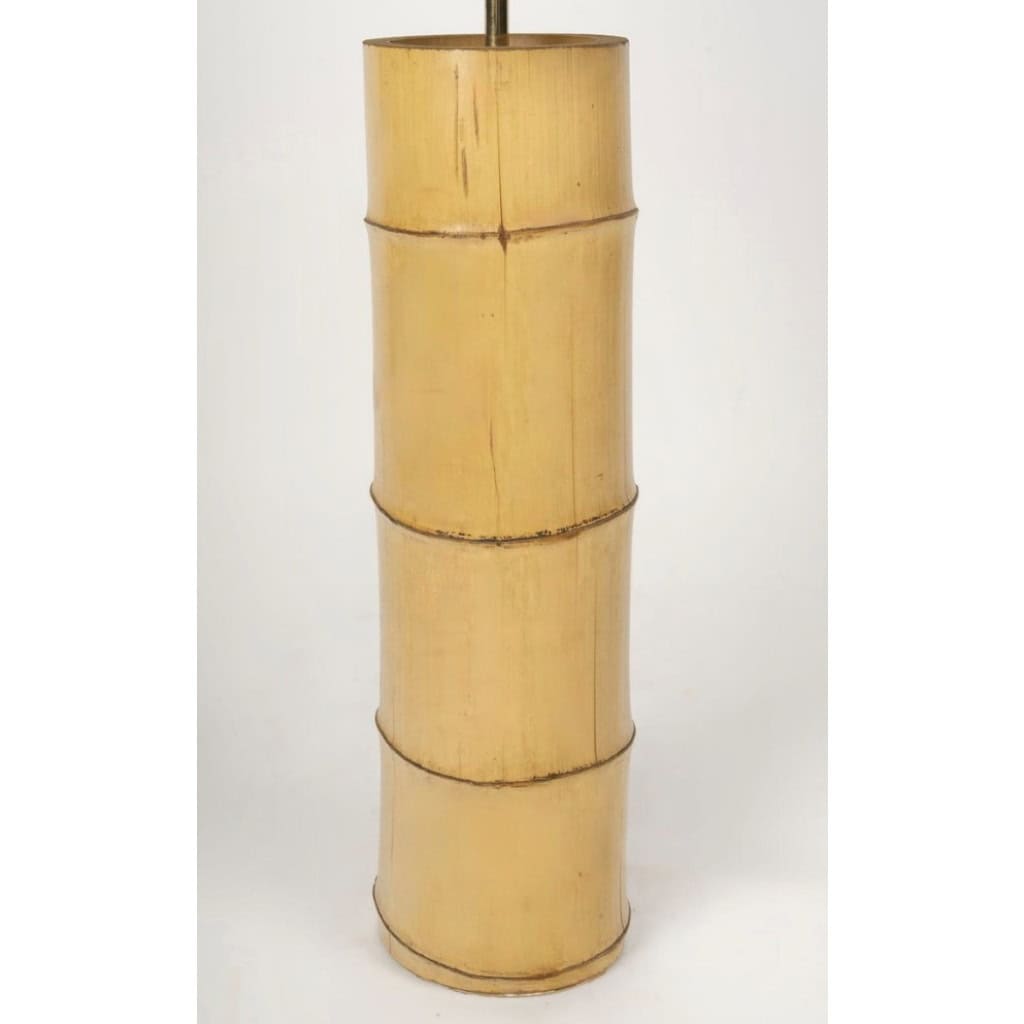 1970 Large Bamboo Lamp Maison Roche 4