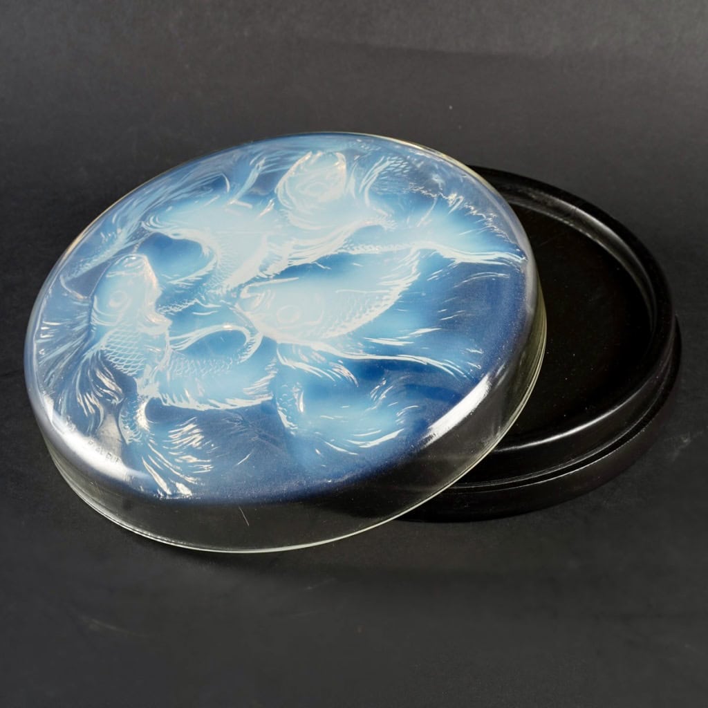 1921 René Lalique – Boîte Cyprins Verre Opalescent 4