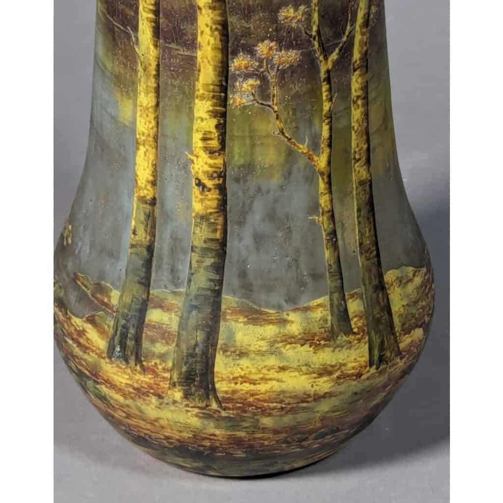 DAUM NANCY vase « paysage » 11