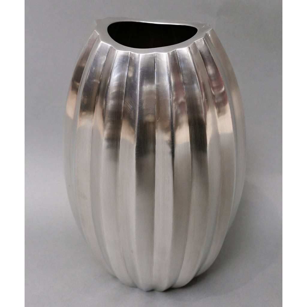 VASE ovoïde en argent massif, Italie du Nord 10