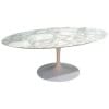 Eero Saarinen & Knoll : Table “Tulip” plateau ovale Calacatta 20