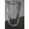 Grand vase en cristal transparent taillé Baccarat 30 cm 19